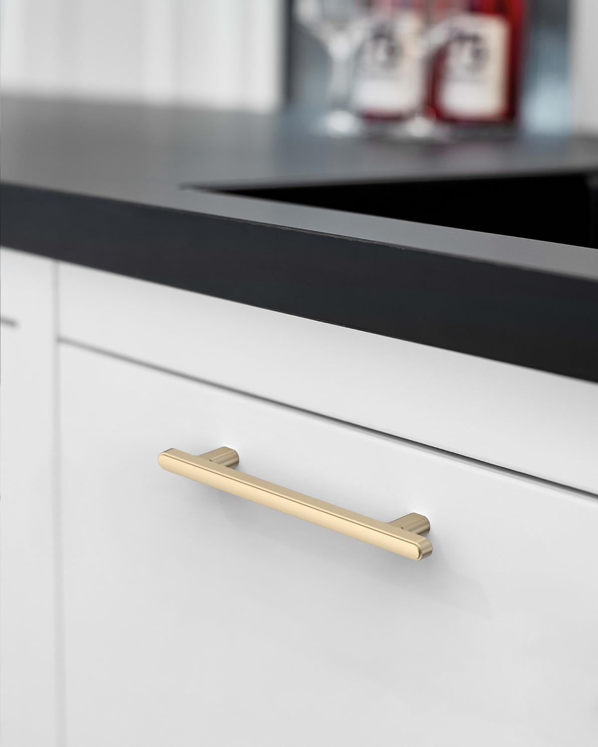 DESIGN2244 Soft Minimalist Flat Bar Cabinet Pulls
