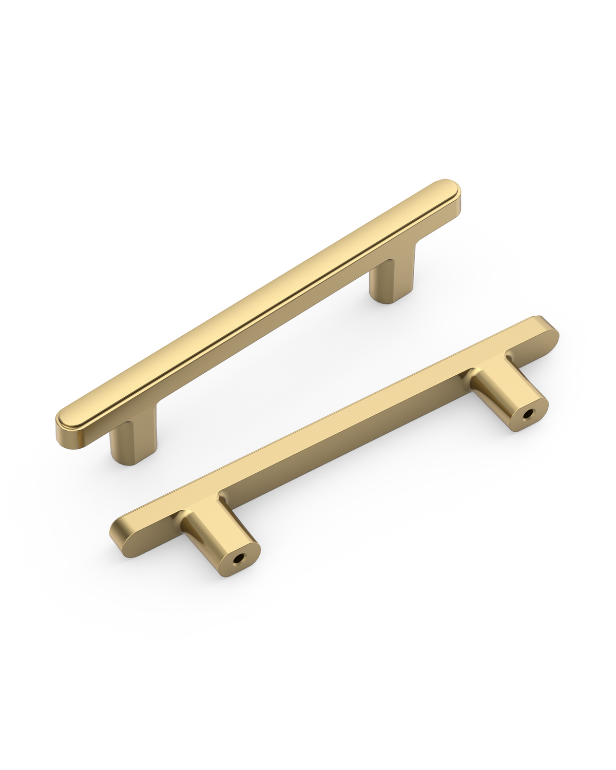 DESIGN2244 Soft Minimalist Flat Bar Cabinet Pulls