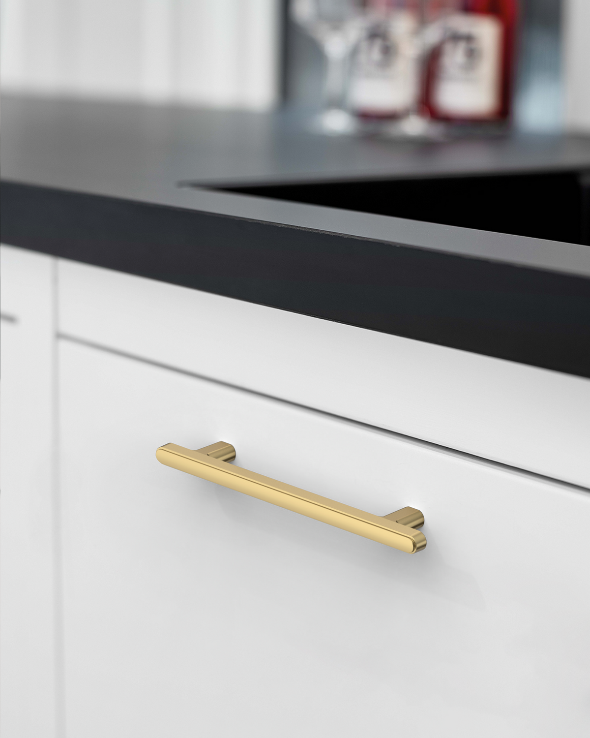 DESIGN2244 Soft Minimalist Flat Bar Cabinet Pulls
