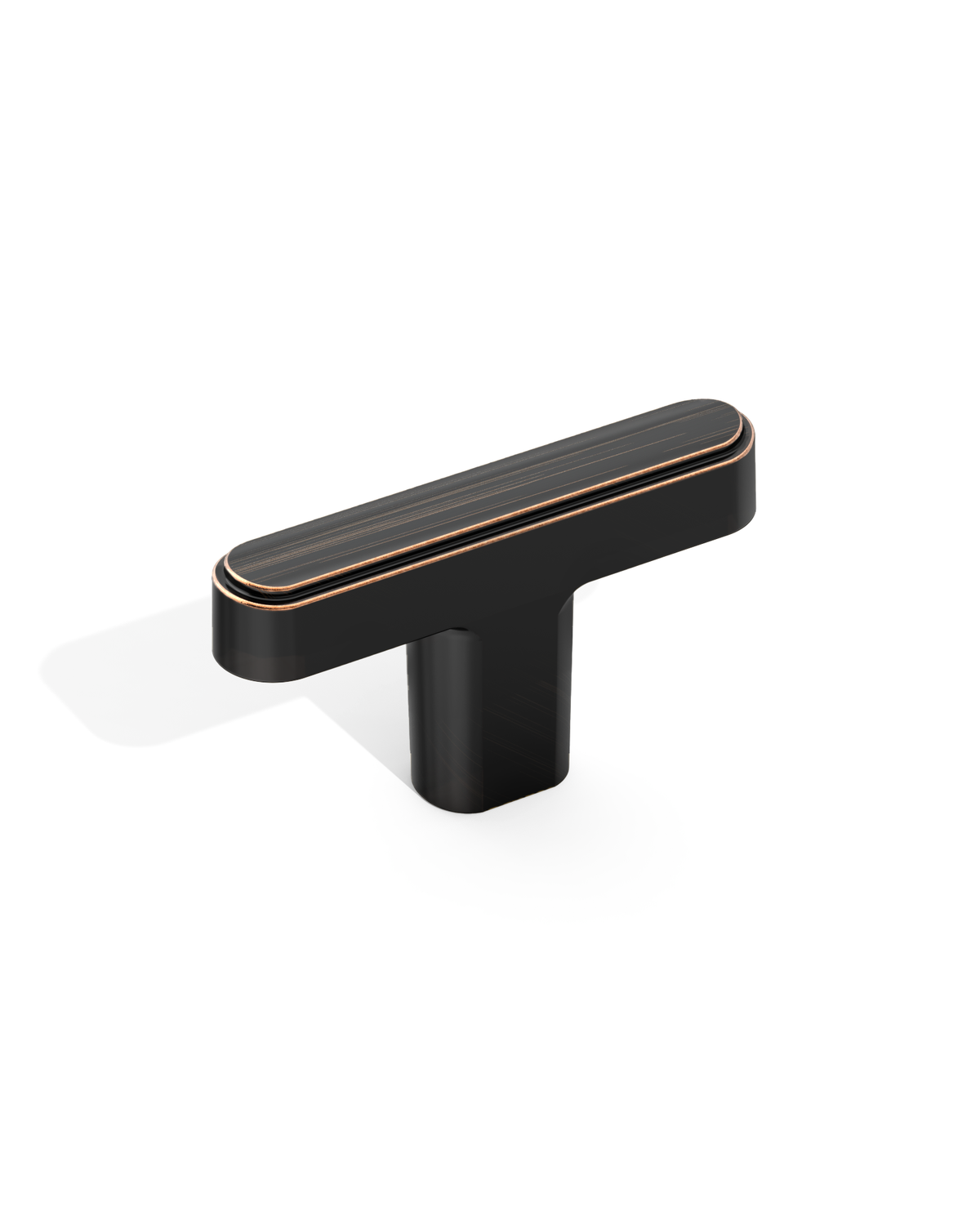 DESIGN2244 Modern Organic Inset Oval T-Bar Cabinet Knobs