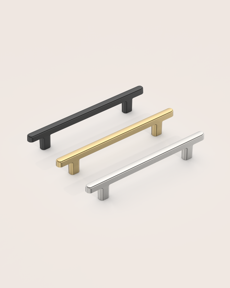 DESIGN2244 Soft Minimalist Flat Bar Cabinet Pulls