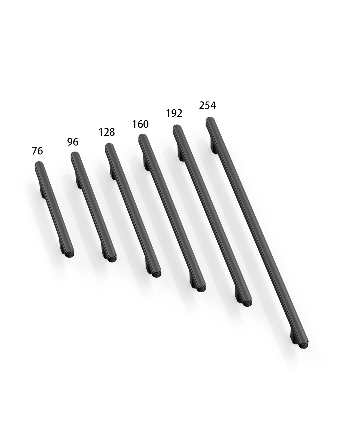 DESIGN2244 Soft Minimalist Flat Bar Cabinet Pulls
