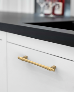 DESIGN2247 Champagne Bronze Collared Cabinet Handles - Heavy-Duty Geometric Drawer Hardware | 5"