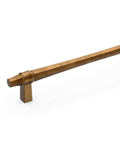 DESIGN2247 Champagne Bronze Collared Cabinet Handles - Heavy-Duty Geometric Drawer Hardware | 5"