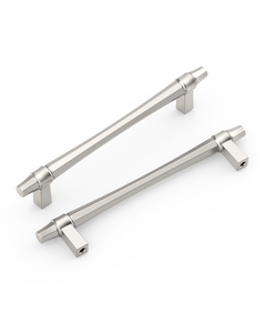 DESIGN2247 Champagne Bronze Collared Cabinet Handles - Heavy-Duty Geometric Drawer Hardware | 5"