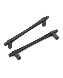 DESIGN2247 Champagne Bronze Collared Cabinet Handles - Heavy-Duty Geometric Drawer Hardware | 5"