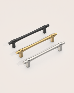 DESIGN2247 Champagne Bronze Collared Cabinet Handles - Heavy-Duty Geometric Drawer Hardware | 5"