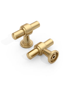 DESIGN2249 Modern Retro Stepped T-Bar Cabinet Knobs