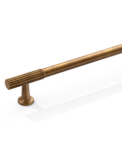 DESIGN2250 Oil Rubbed Bronze Knurled Pulls for Vintage Kitchens | 6-1/4" / 160mm Hole Center
