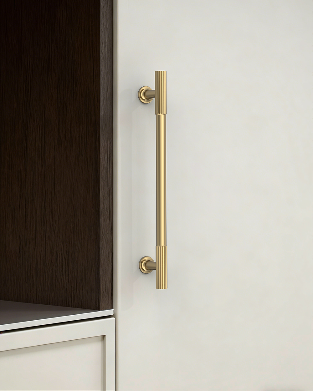 DESIGN2250 Oil Rubbed Bronze Knurled Pulls for Vintage Kitchens | 6-1/4" / 160mm Hole Center