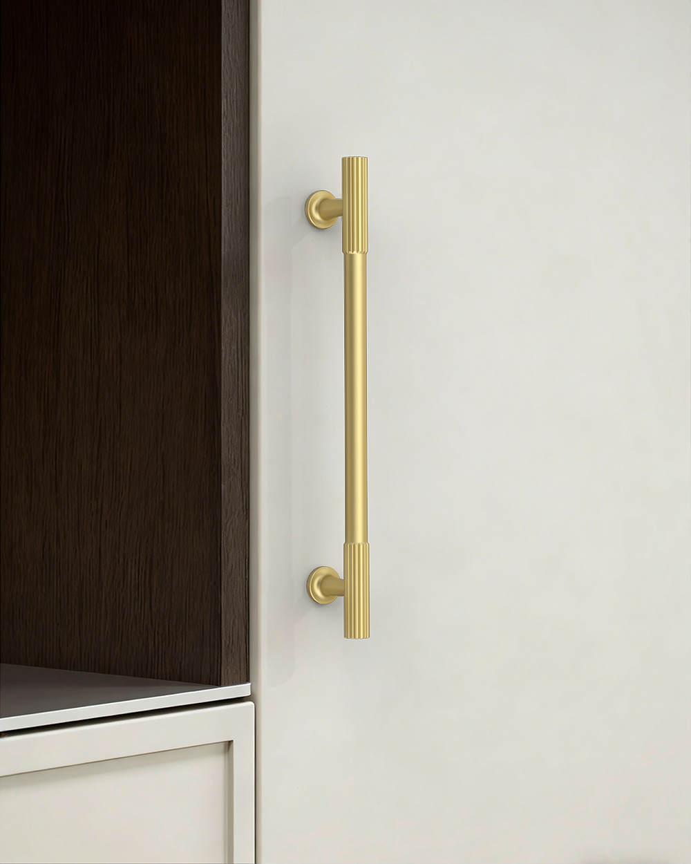 DESIGN2250 Oil Rubbed Bronze Knurled Pulls for Vintage Kitchens | 6-1/4" / 160mm Hole Center