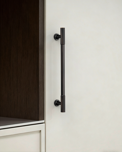 DESIGN2250 Oil Rubbed Bronze Knurled Pulls for Vintage Kitchens | 6-1/4" / 160mm Hole Center