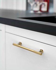 DESIGN2250 Oil Rubbed Bronze Knurled Pulls for Vintage Kitchens | 6-1/4" / 160mm Hole Center