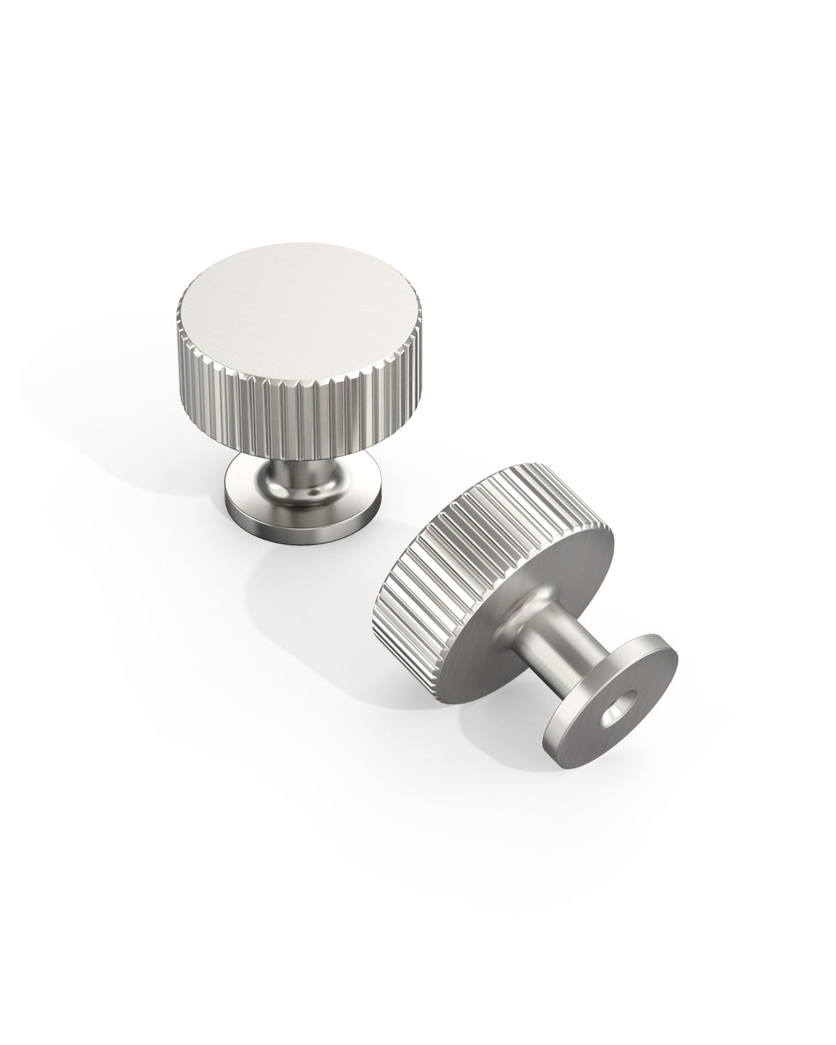 DESIGN2250 Oil Rubbed Bronze Knurled Cylinder Knobs - Heavy-Duty Antique Dresser Hardware | 1" Wide