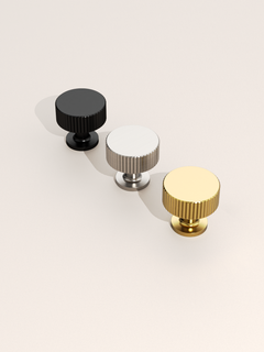 DESIGN2250 Oil Rubbed Bronze Knurled Cylinder Knobs - Heavy-Duty Antique Dresser Hardware | 1" Wide