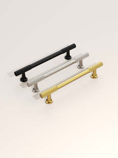DESIGN2250 Oil Rubbed Bronze Knurled Pulls for Vintage Kitchens | 6-1/4" / 160mm Hole Center