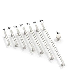 DESIGN2250 Oil Rubbed Bronze Knurled Pulls for Vintage Kitchens | 6-1/4" / 160mm Hole Center