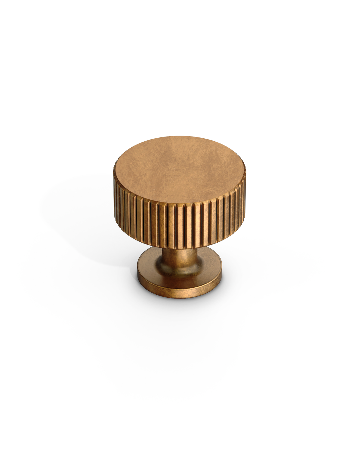 DESIGN2250 Oil Rubbed Bronze Knurled Cylinder Knobs - Heavy-Duty Antique Dresser Hardware | 1" Wide