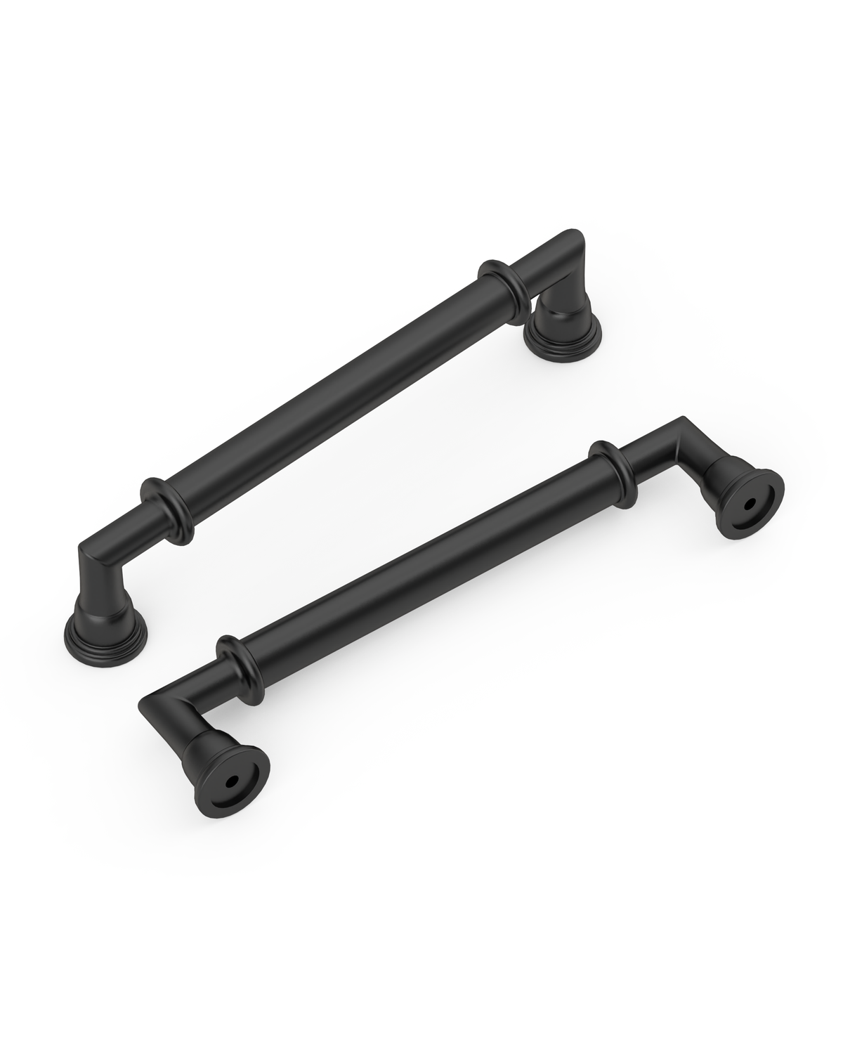 DESIGN2281 Brushed Satin Nickel Ridged Bar Pull for Industrial Kitchens | 5" Heavy-Duty Cabinet Handles