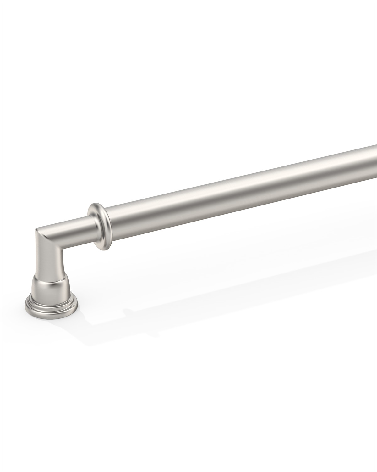 DESIGN2281 Brushed Satin Nickel Ridged Bar Pull for Industrial Kitchens | 5" Heavy-Duty Cabinet Handles