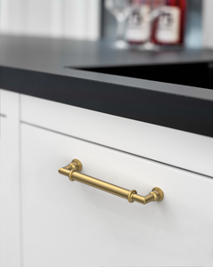 DESIGN2281 Brushed Satin Nickel Ridged Bar Pull for Industrial Kitchens | 5" Heavy-Duty Cabinet Handles