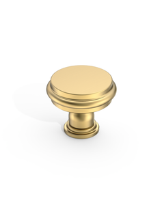 DESIGN2281 Champagne Bronze Cabinet Knobs | 1.3" Round Zinc Drawer & Kitchen Handles