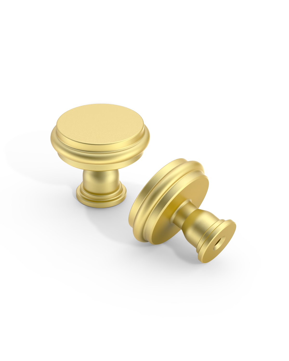 DESIGN2281 Champagne Bronze Cabinet Knobs | 1.3" Round Zinc Drawer & Kitchen Handles