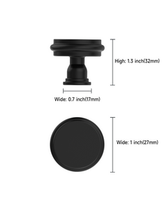 DESIGN2281 Champagne Bronze Cabinet Knobs | 1.3" Round Zinc Drawer & Kitchen Handles