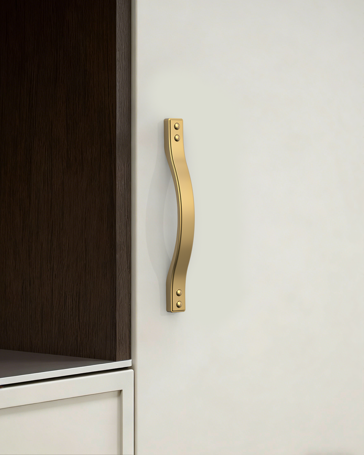 DESIGN2284 Industrial Studded Arch Cabinet Pulls