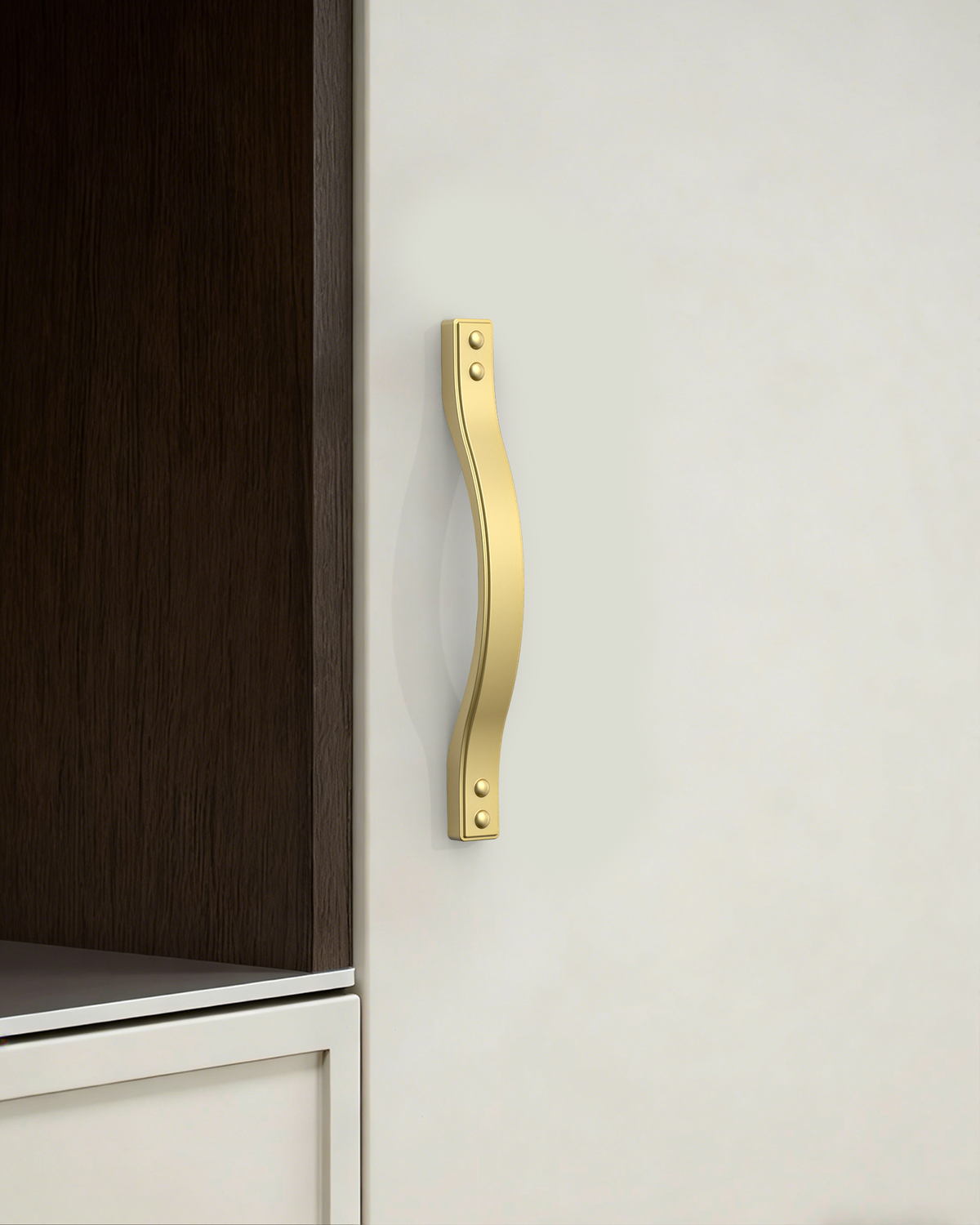 DESIGN2284 Industrial Studded Arch Cabinet Pulls