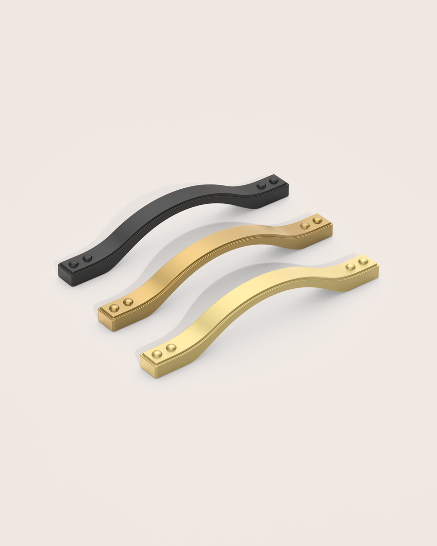 DESIGN2284 Industrial Studded Arch Cabinet Pulls