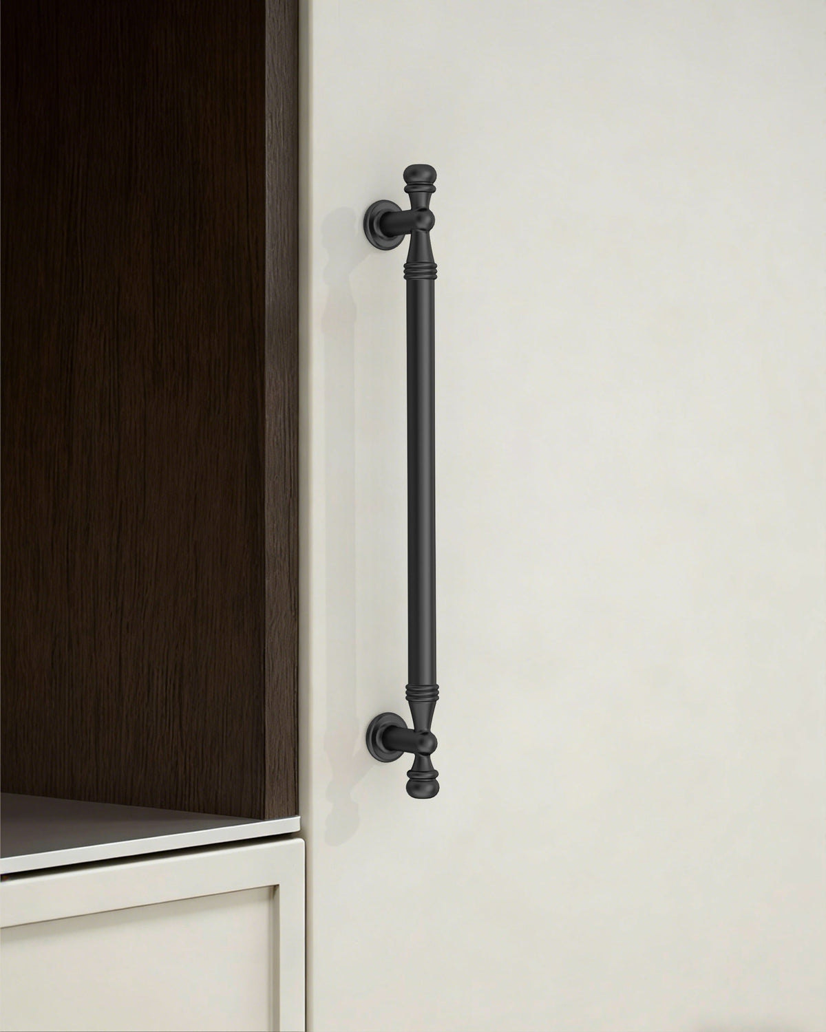 DESIGN2288 Antique Brass Cabinet Pulls | Modern Retro Ball-Top Handles for Kitchen Cabinets, 7.5"