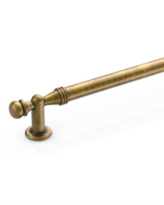 DESIGN2288 Antique Brass Cabinet Pulls | Modern Retro Ball-Top Handles for Kitchen Cabinets, 7.5"