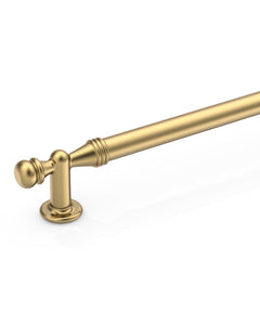 DESIGN2288 Antique Brass Cabinet Pulls | Modern Retro Ball-Top Handles for Kitchen Cabinets, 7.5"