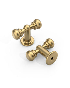 DESIGN2288 Champagne Bronze T-Bar Knobs for Modern Vanity & Dresser Hardware | 1.8" Length