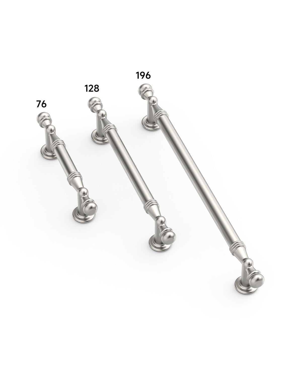 DESIGN2288 Antique Brass Cabinet Pulls | Modern Retro Ball-Top Handles for Kitchen Cabinets, 7.5"