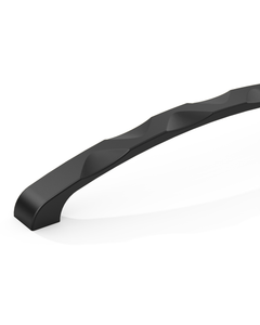 DESIGN2289 Matte Black Modern Wave Cabinet Handles - Heavy-Duty Sculptured Vanity Hardware (5" / 128mm)