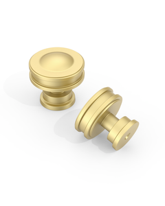 DESIGN2317 Modern Organic Champagne Bronze Cabinet Knobs | Solid Metal Drawer Handles
