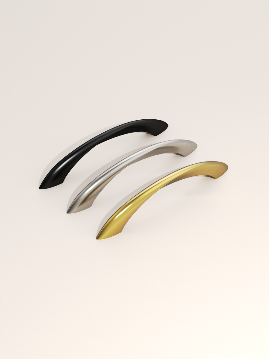 DESIGN2554 Warm Minimalist Streamlined Bow Cabinet Pulls