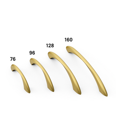 DESIGN2554 Warm Minimalist Streamlined Bow Cabinet Pulls