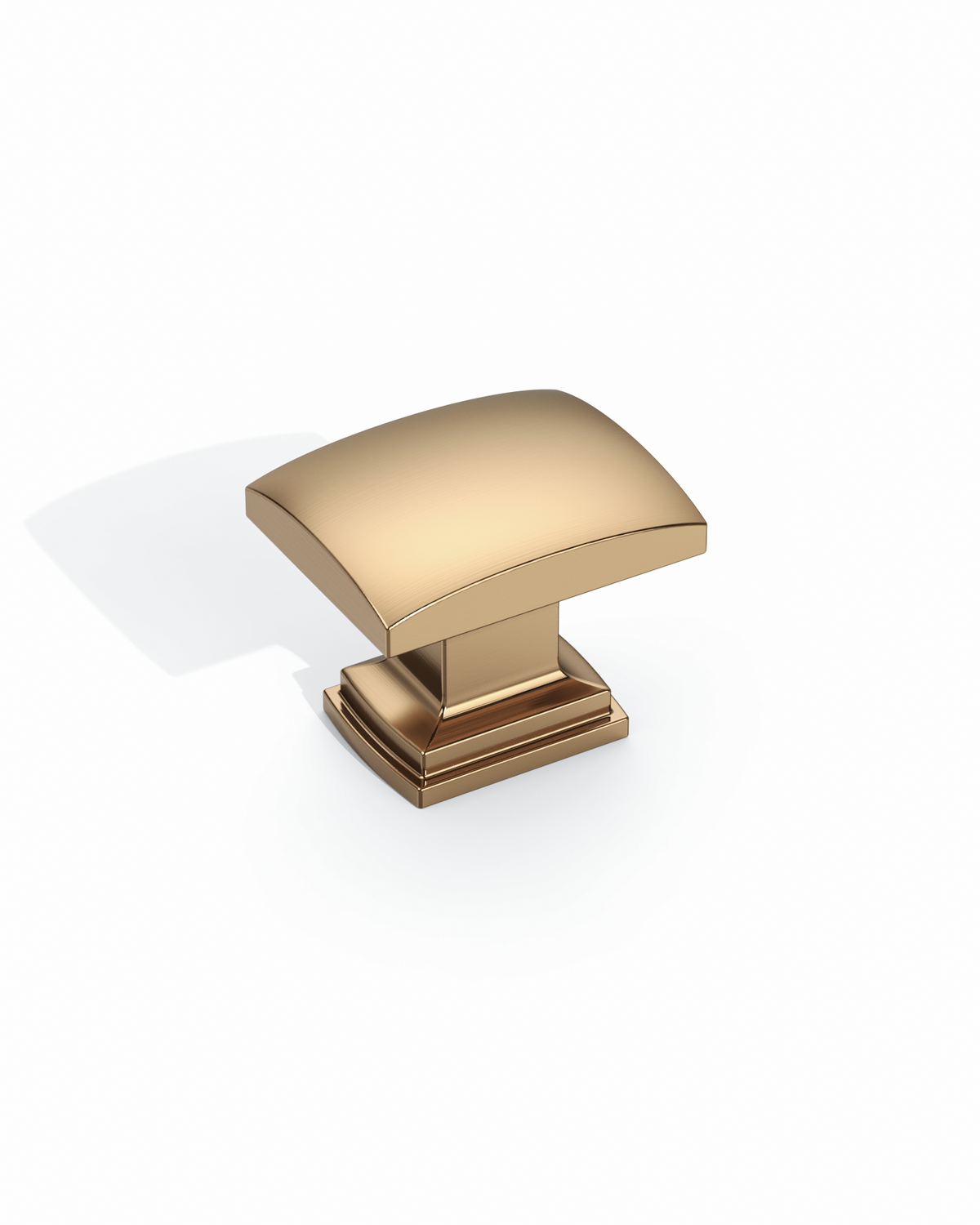 DESIGN2828 Solid Metal Cushion Square Knob for Luxury Kitchens (Matte Black)