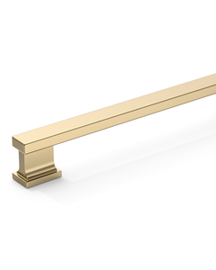 DESIGN2891 Brushed Gold Rectangular Cabinet Handles - Heavy-Duty Modern Kitchen Hardware | 5" Pulls
