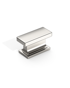 DESIGN2891 Solid Metal Square Cabinet Knobs for Modern Kitchen | 1.5" Length, Matte Black