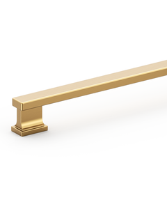 DESIGN2891 Brushed Gold Rectangular Cabinet Handles - Heavy-Duty Modern Kitchen Hardware | 5" Pulls