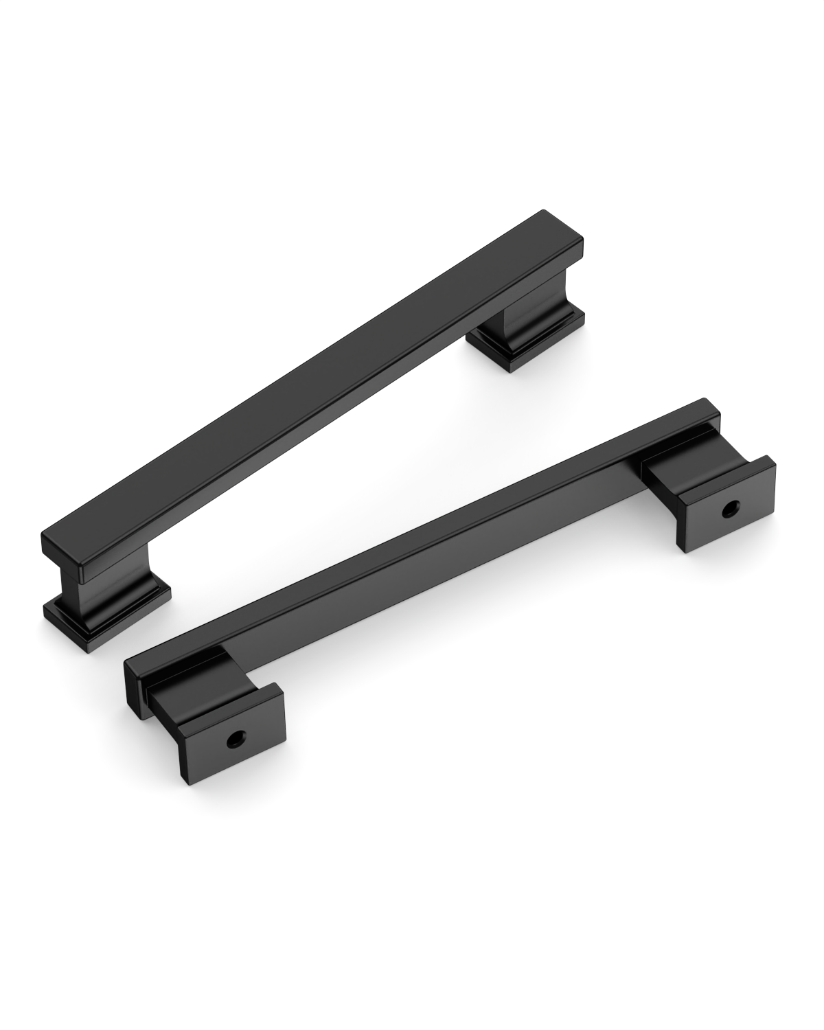 DESIGN2891 Brushed Gold Rectangular Cabinet Handles - Heavy-Duty Modern Kitchen Hardware | 5" Pulls