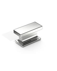 DESIGN2891 Solid Metal Square Cabinet Knobs for Modern Kitchen | 1.5" Length, Matte Black