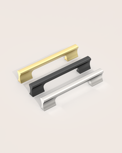 Design4504 Matte Black Solid Metal Concave Bar Pull for Modern Kitchens (5" Hole Center)