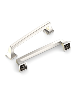 DESIGN3067 Recessed Flat Bar Pull for Luxury Kitchens (5", Brushed Satin Nickel)
