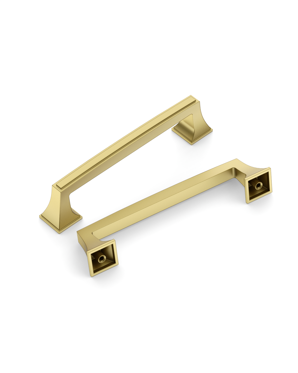 DESIGN3067 Recessed Flat Bar Pull for Luxury Kitchens (5", Brushed Satin Nickel)