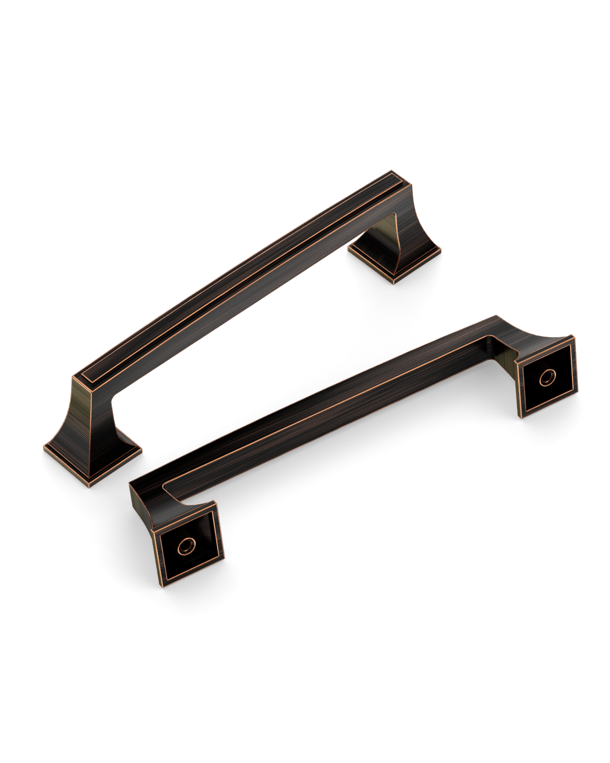 DESIGN3067 Recessed Flat Bar Pull for Luxury Kitchens (5", Brushed Satin Nickel)
